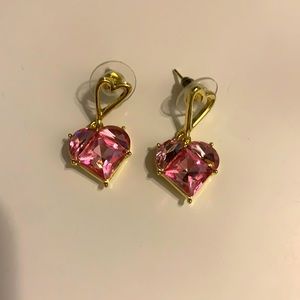 Heart earrings -never worn